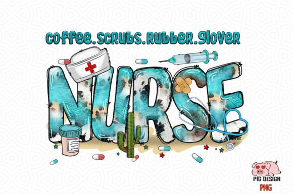 Coffee Scrubs Rubber Glover Nurse SVG: A Designer's Take