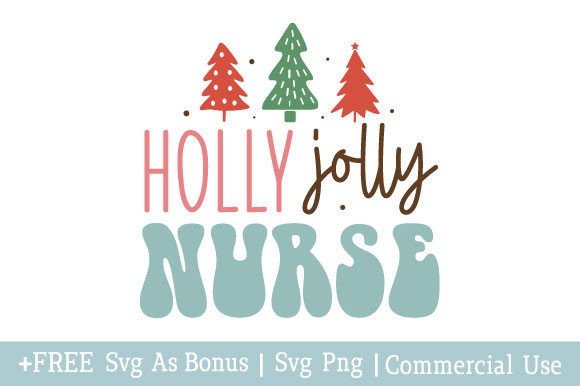 Holly Jolly Nurse SVG: Real Embroidery Test