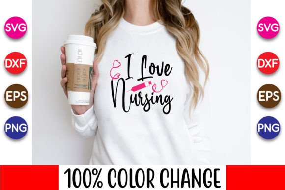 I Love Nursing, Nurse SVG Designs