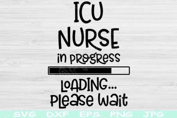 ICU Nurse SVG: “In Progress… Loading, Please Wait”
