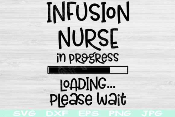 Infusion Nurse SVG in Progress Loading