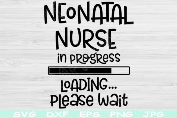 Neonatal Nurse SVG in Progress Loading: A Designer's View