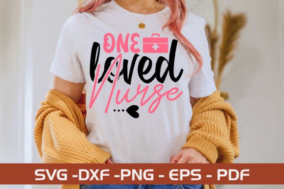 ONE LOVED NURSE SVG Design