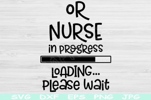 Or Nurse SVG in Progress Loading Please: Designer Review