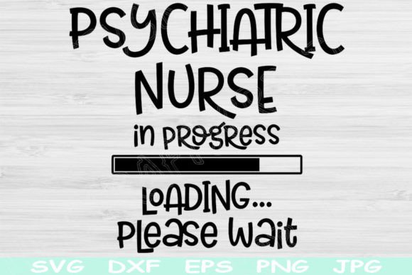 Psychiatric Nurse Svg in Progress Loading Review