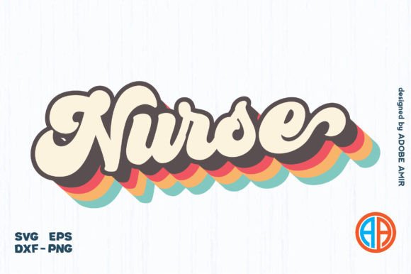 Retro Nurse SVG T-Shirt Design In Real Embroidery Projects