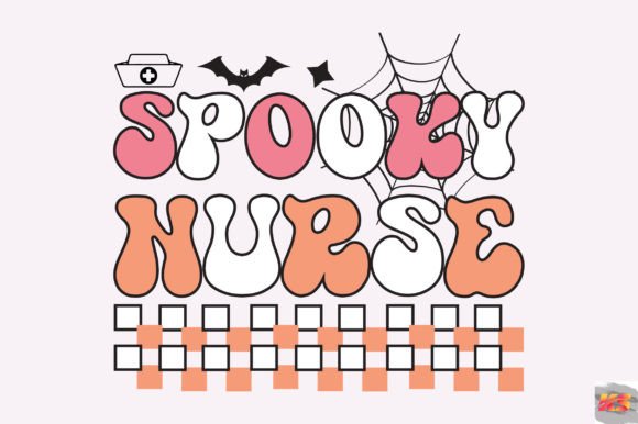 Spooky Nurse SVG, Retro Halloween Nurse