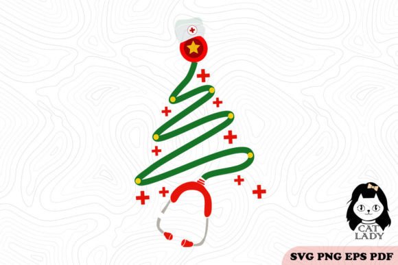 Stethoscope Christmas Tree Nurse SVG PNG: Designer Review