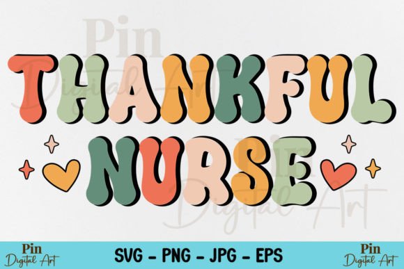 Thanksgiving Thankful Nurse SVG Fall PNG